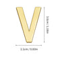 1Pcs Metal Self Adhesive House Number English Alphabet Letters for Apartment Room Door Plate Table Mailbox Number Stickers 3*2cm