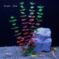Artificial Aquarium Plants – Plastic Underwater Green Shrubs with Resin Base, Fish Tank Decoration