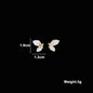White Flower & Butterfly Dangle Earrings – Acrylic Pearl Heart Jewelry