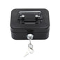 Small Lockable Cash Box with Key – Coin Tray for Coins & Notes