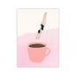 Retro Coffee Diving Poster Canvas Wall Art | Good Morning Coffee Print