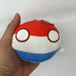Polandball Countryball Plush Keychain 10 cm (3.9 in) 70 Designs Country Ball Pendant Stuffed Toy for Kids