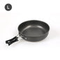 Aluminum Camping Frying Pan with Foldable Handle – Portable Outdoor Hiking Cookware & Picnic Skillet