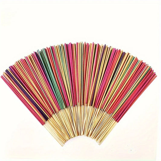 300-Pack Aromatherapy Incense Sticks Set 12 Natural Scents Lavender Jasmine Rose Sakura Ocean with Incense Holder for Yoga and Meditation