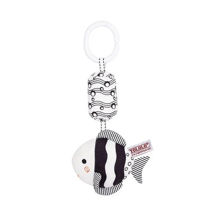 Stroller Hanging Bell Plush Doll Baby Rattles Newborn Visual Toy