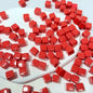 50-Pack 8mm Acrylic Cube Dice (0.31in) – 25 Translucent Colors Clear Game Pieces for Board Games & Crafts