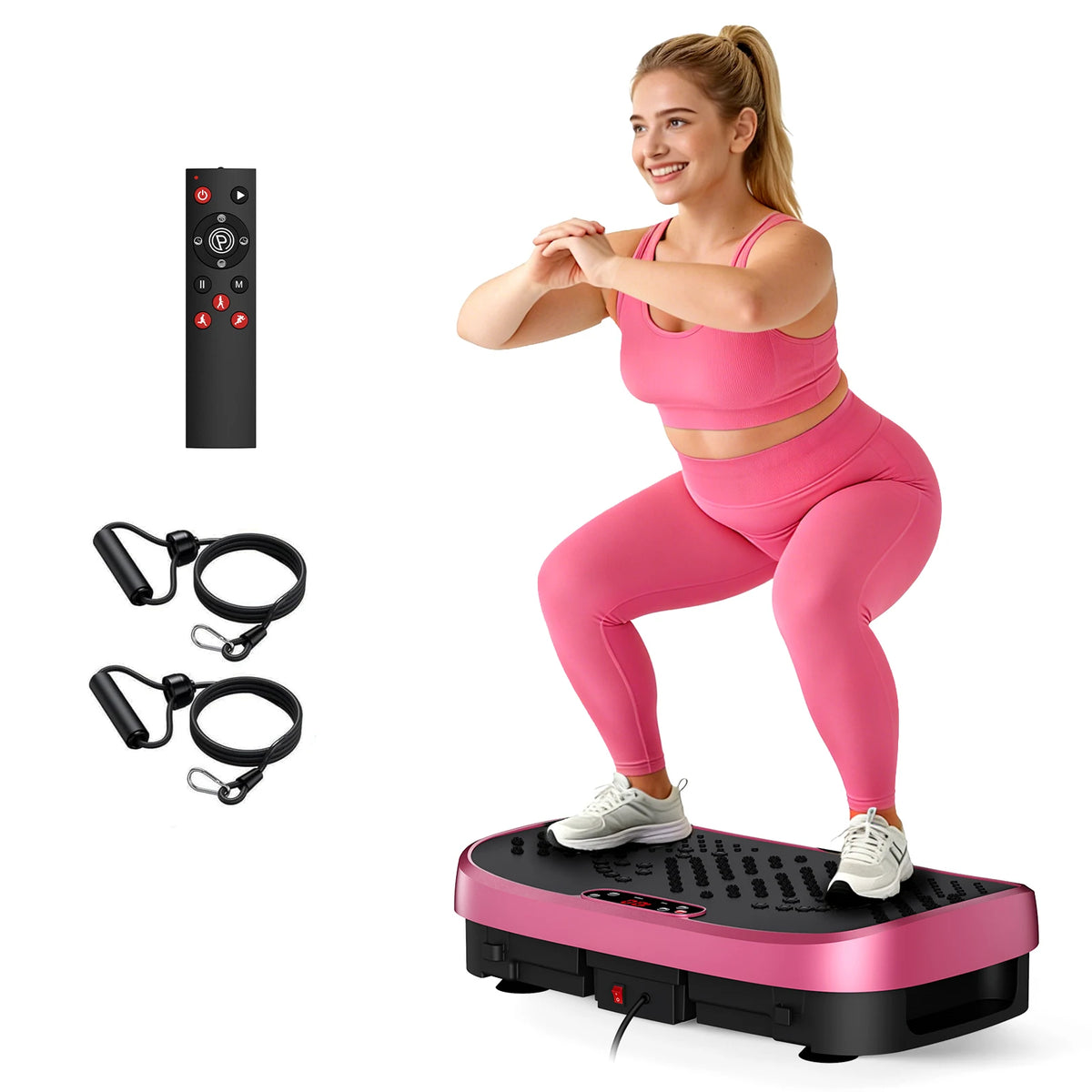 Vibration Plate Exercise Machine – 120 Speed Levels, 330lb Capacity, Whole Body Workout Platform for Home Gym, Fat Burning & Muscle Relaxation, 7 Colors