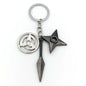 Anime Ninja Keychain Set: Kunai, Shuriken & Red Cloud Charms for Backpack, Car & Keys
