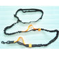 Double Elastic Reflective Hands-Free Running Dog Leash — Retractable Bungee Waist Lead 160–260 cm (63–102 in), Waist 70–120 cm (27–47 in)