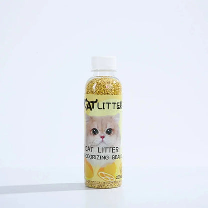 Cat Litter Deodorizer Beads Bottle - Odor Eliminator & Litter Box Freshener