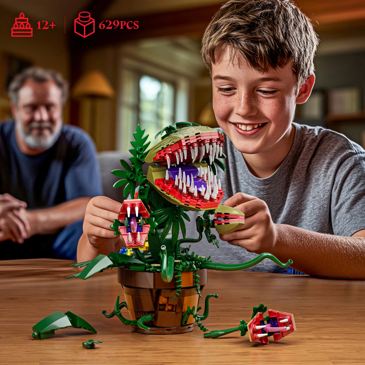 Audrey II-Inspired Horror Plant Building Block Kit