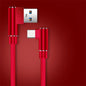 40W 5A USB-A to USB-C Fast Charging Braided Right-Angle Cable — 90° Data & Phone Charger for iOS and Android Smartphones