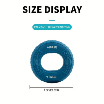 Silicone Hand Grip Strengthener Ring – Finger & Forearm Strength Trainer