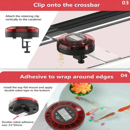 Automatic Aquarium Fish Feeder – USB Rechargeable Food Dispenser with Timer & LCD, 200g (7.1 oz)