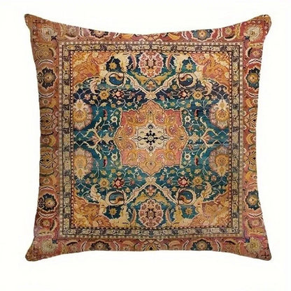VIKAMA Bohemian Retro Pillow Case, Nordic Ethnic Accent Pillow Cover, Washable, Zippered Closure, Sofa And Bedroom Home Decor