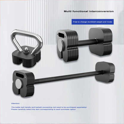 Pure Steel Adjustable Dumbbell Set 4kg–102kg | Quick 2kg Increment Square Plug-In (Pair)