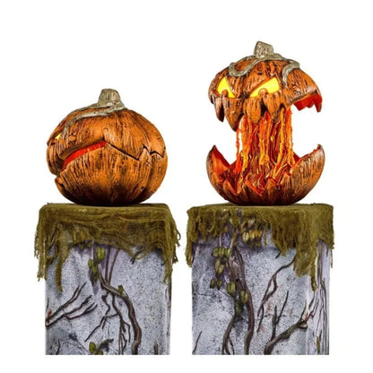 Noise-Activated Halloween Pumpkin Light and Sound Decoration