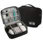 Large Travel Electronics Organizer — Multi-Compartment USB Cable & Power Bank Storage Bag (24 x 9 x 18 cm | 9.4 x 3.5 x 7.1 in)