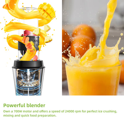 BioloMix TB23M 700W 3-in-1 Blender, Chopper and Grinder Set