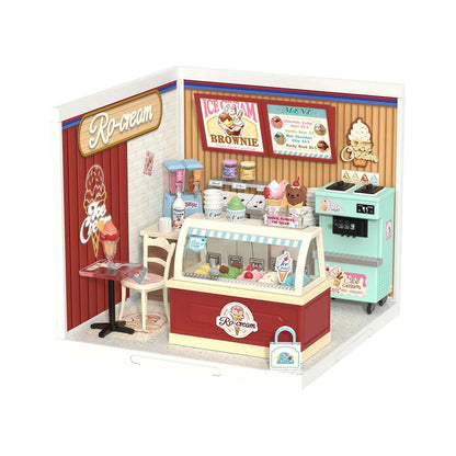 Rolife Super Creator Miniature Dollhouse Kit – DIY LED Diorama with Pre-Made Furniture (Multiple Designs)