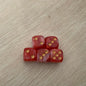 5pcs/set Two Colors Dice Puzzle Board Game Accessory  6 Sided Point Dice Funny Game 16mm
