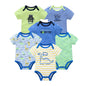 3/6 PCS Baby Cotton Bodysuits Set Short Sleeve Summer Outfits for Newborn Boys & Girls 0–12 Months