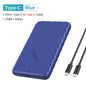2.5-Inch SATA to USB 3.0 and Type-C External HDD Enclosure — Fits 7-9.5mm SSD/HDD, Up to 6TB, 5Gbps/6Gbps