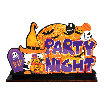 Halloween Wooden Ornament Pendants – Pumpkin, Ghost & Trick or Treat Hanging Signs for Home, Door & Party Decoration – 24 Designs