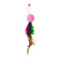 Interactive Cat Feather Toy Refill Kit – Feather Birds, Faux Worm & Foam Ball with Bell for Kittens