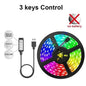 5V USB RGB LED Strip Light – Adhesive RGB Tape with Remote, WiFi & Bluetooth Controllers, Lengths 1m–30m (3.3ft–98.4ft)