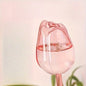Pink Tulip Self-Watering Plant Globes — Automatic Indoor & Outdoor Drippers 9.4in x 2.6in (24cm x 6.5cm)