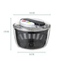 Press-Spin Salad Spinner & Vegetable Dryer - Salad Washer and Dehydrator (21 x 16 x 15 cm / 8.3 x 6.3 x 5.9 in)