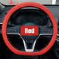 Universal Silicone Steering Wheel Cover – Elastic Non-Slip Grip, Fits 36–40 cm (14–16 in) Wheels, Multi-Color Car Accessory