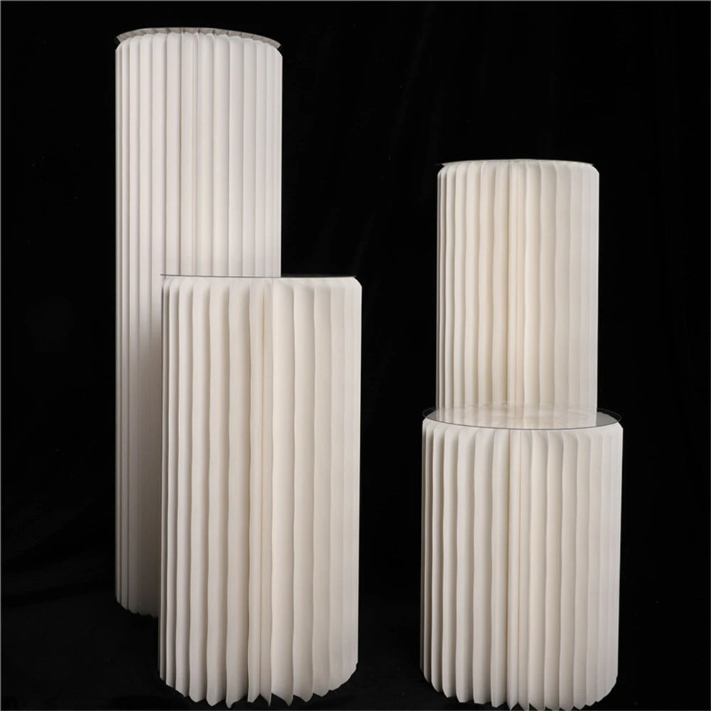 Paper Flower Cylinder Wedding & Dessert Table Decor