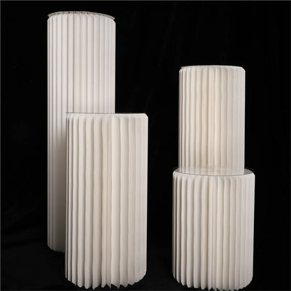 Paper Flower Cylinder Wedding & Dessert Table Decor