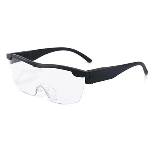 Hands-Free LED Lighted Magnifying Eyeglasses 2.5X — 2 LED Reading & Hobby Magnifier (Lens 5.7 in / 144 mm)