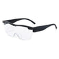 Hands-Free LED Lighted Magnifying Eyeglasses 2.5X — 2 LED Reading & Hobby Magnifier (Lens 5.7 in / 144 mm)