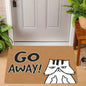 Go Away Doormat Weird Cat Rug Non-Slip All-Weather Carpet  Humorous Welcome Mat for Indoor Outdoor Entryway Home Decor  Carpet