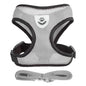 Adjustable Mesh Cat & Small Dog Harness Vest with 1.2m Leash S-XL Breathable Polyester Reflective