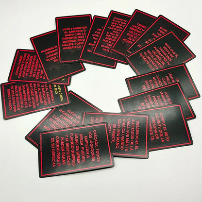 Si Bebes Juegas Drinking Cards Set in Spanish language Adult Party Game for Fun