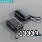 4-in-1 Portable Power Bank with Built-In Cables & LED Digital Display — 10,000/30,000/50,000mAh, 120W Fast Charge
