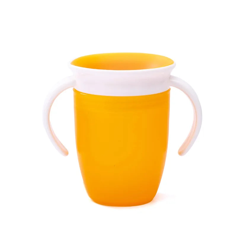 360 Degrees Can Be Rotated Baby Learning Drinking Cup with Double