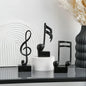 3 Piece Set of Music Note Decorations, Gifts, Music Statues, Modern Statues, Sculptures, Table Centerpieces, Crafts, Golden 。