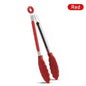 7-Inch Non-Slip Silicone Tip Food Tongs (21.4 cm) – BBQ Grilling, Salad & Kitchen Serving Utensil