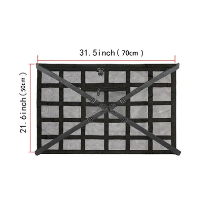 Car Roof Storage Bag Breathable Mesh Ceiling Cargo Net Interior Organizer