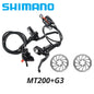 MTB Hydraulic Disc Brake Set – 2-Piston Caliper & 3-Finger Steel Lever, Front & Rear, 160mm Rotor Compatible