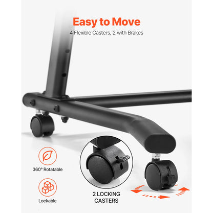 SucceBuy Mobile Cycling Desk for Bike and Treadmill, Adjustable Height