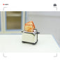 Cute Cat Bread Toast Model Toys Miniature Photography Props Figurines Gift Desktop Ornaments Figurine Decoration Crafts