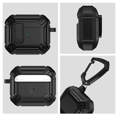 Security Lock Shockproof Silicone Case for Wireless Pro Earbuds – Protective Earphone Cover
