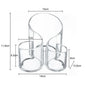 Clear Acrylic Makeup Brush Organizer – Transparent Cosmetic Holder for Lipstick, Brushes & Makeup Tools